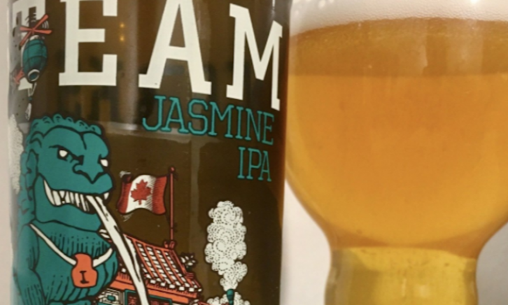 Jasmine IPA van Steamworks glas en flesje